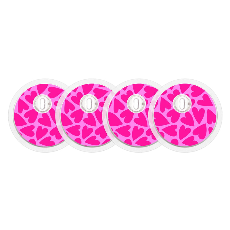 Puffy Hearts Sticker Designed for the FreeStyle Libre 3 Plus & Lingo Sensor Puffy Hearts Sticker Designed for the FreeStyle Libre 3 Plus & Lingo Sensor