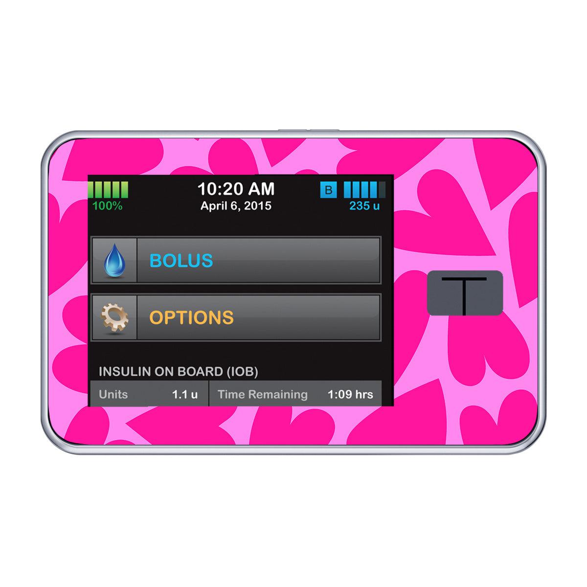 Puffy Hearts Sticker for Tandem t:slim Puffy Hearts Sticker for Tandem t:slim