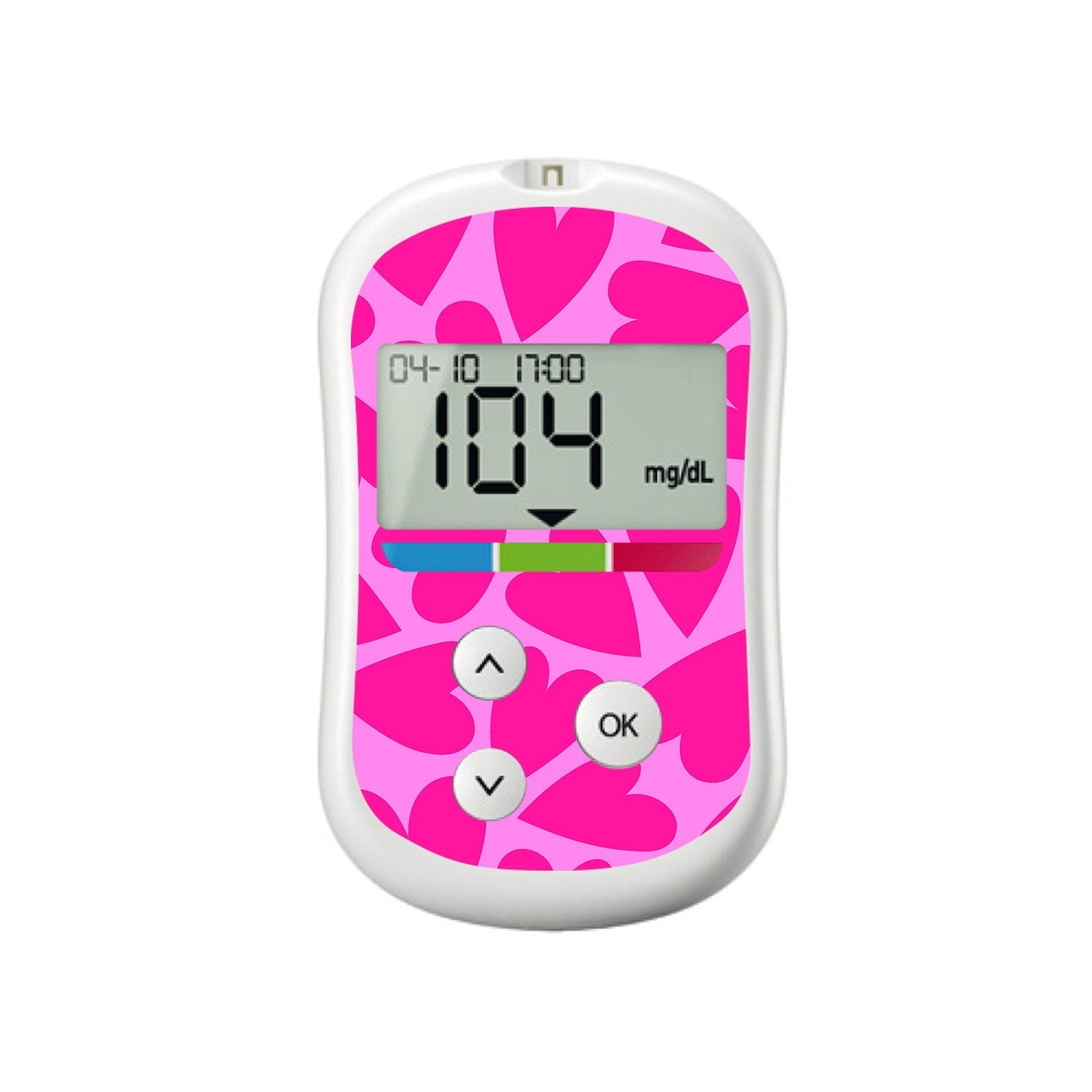 Puffy Hearts for OneTouch Verio Flex Glucometer Puffy Hearts for OneTouch Verio Flex Glucometer