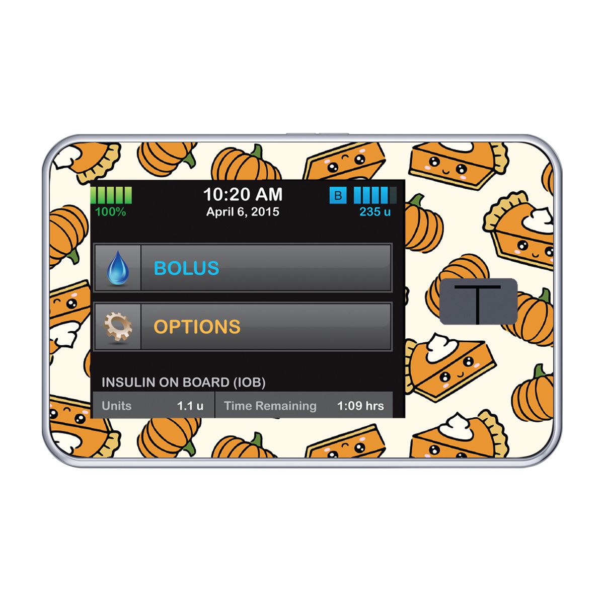 Pumpkin Pie Sticker for Tandem t:slim Pumpkin Pie Sticker for Tandem t:slim