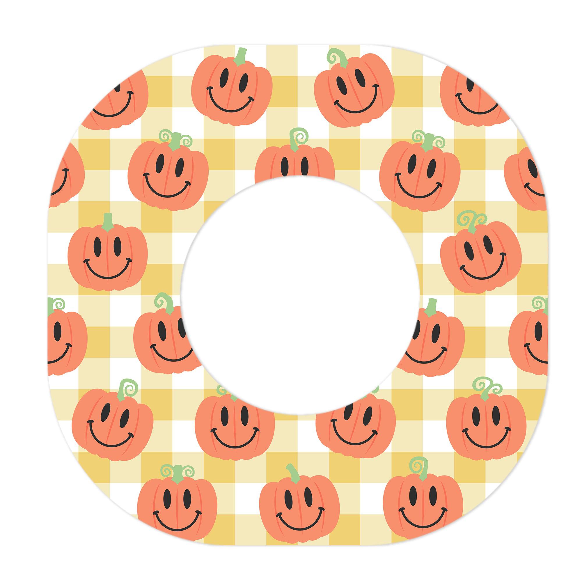 Pumpkin Smilies Dexcom G7 and Stelo Patch Tape - Pump Peelz Pumpkin Smilies Dexcom G7 and Stelo Patch Tape - Pump Peelz