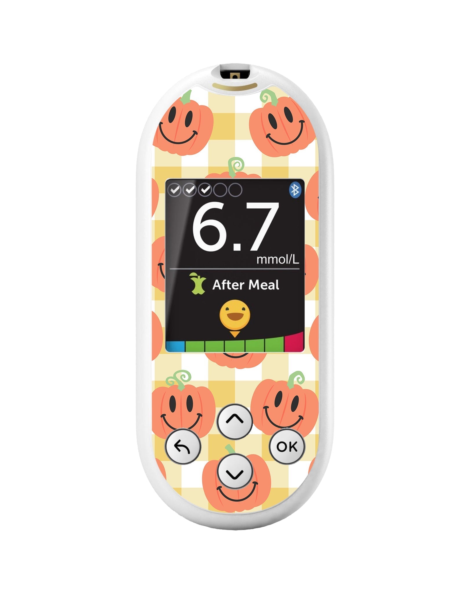 Pumpkin Smilies for OneTouch Verio Reflect Glucometer Pumpkin Smilies for OneTouch Verio Reflect Glucometer