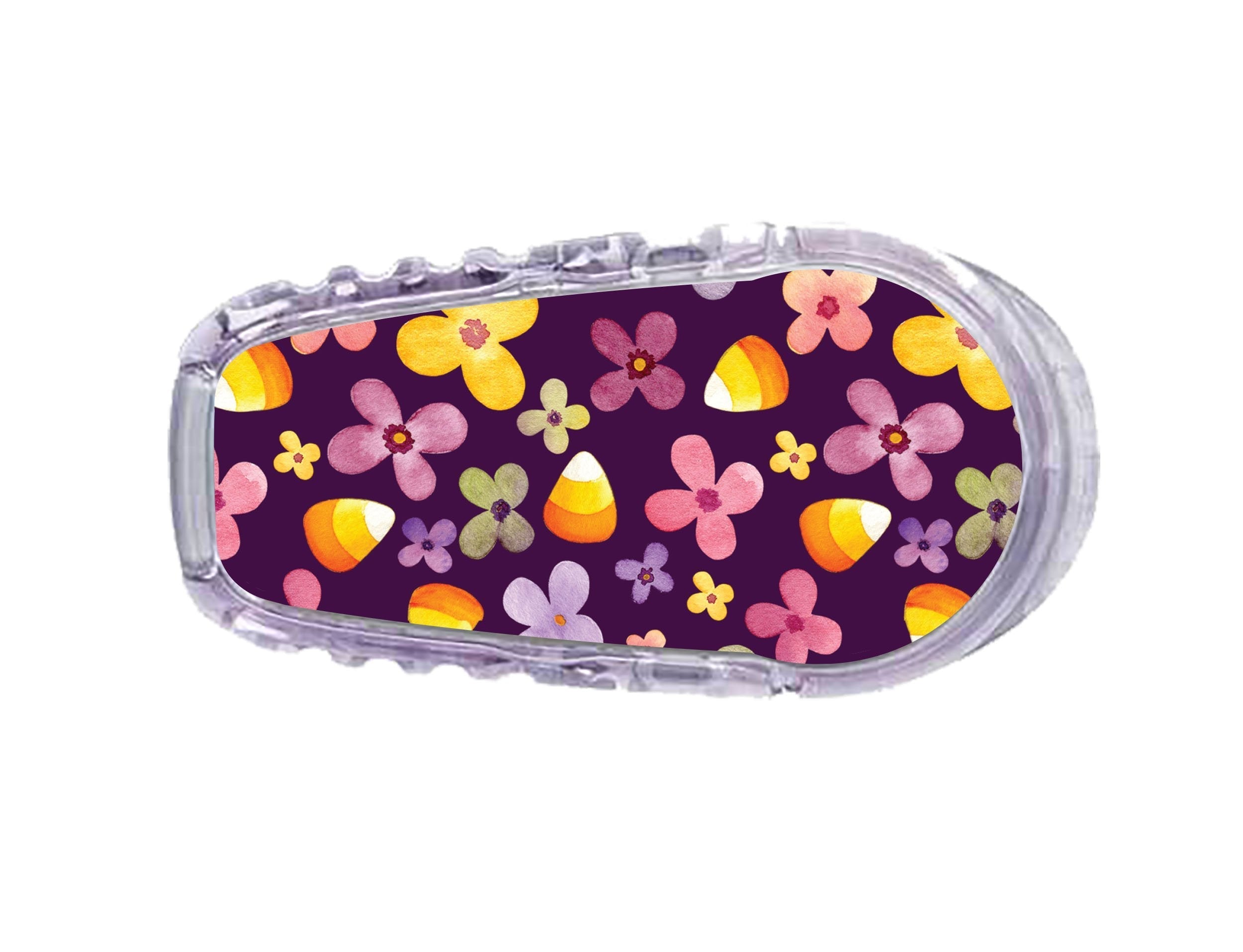 Purple Floral Sticker Designed for the DEXCOM Transmitter Purple Floral Sticker Designed for the DEXCOM Transmitter