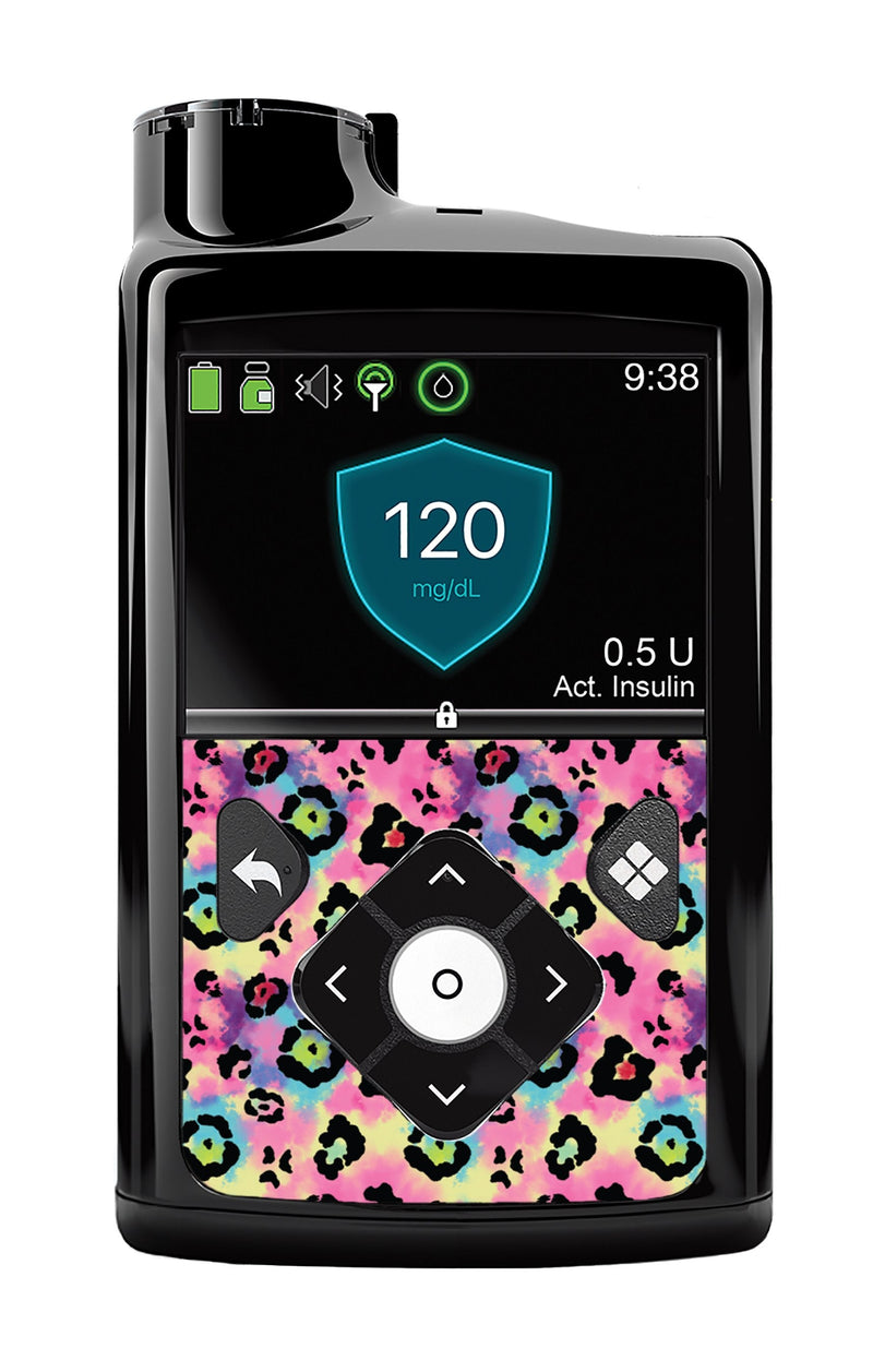 Rainbow Leopard Sticker for Medtronic MiniMed 770G & 780G Rainbow Leopard Sticker for Medtronic MiniMed 770G & 780G
