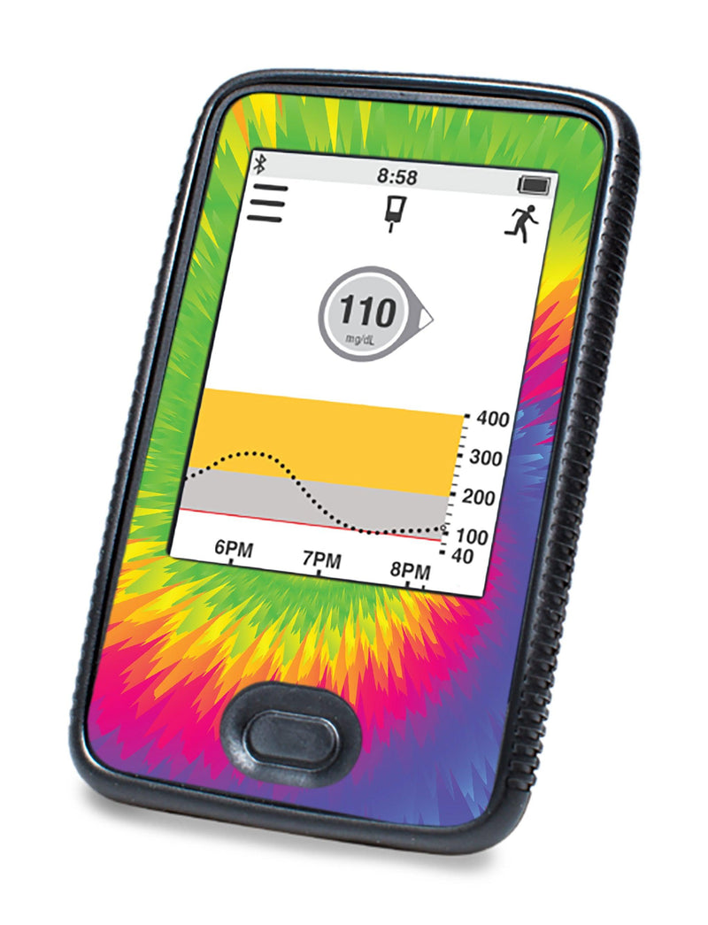 Rainbow Tie Dye Designed for DEXCOM G6 Touchscreen Receiver Rainbow Tie Dye Designed for DEXCOM G6 Touchscreen Receiver