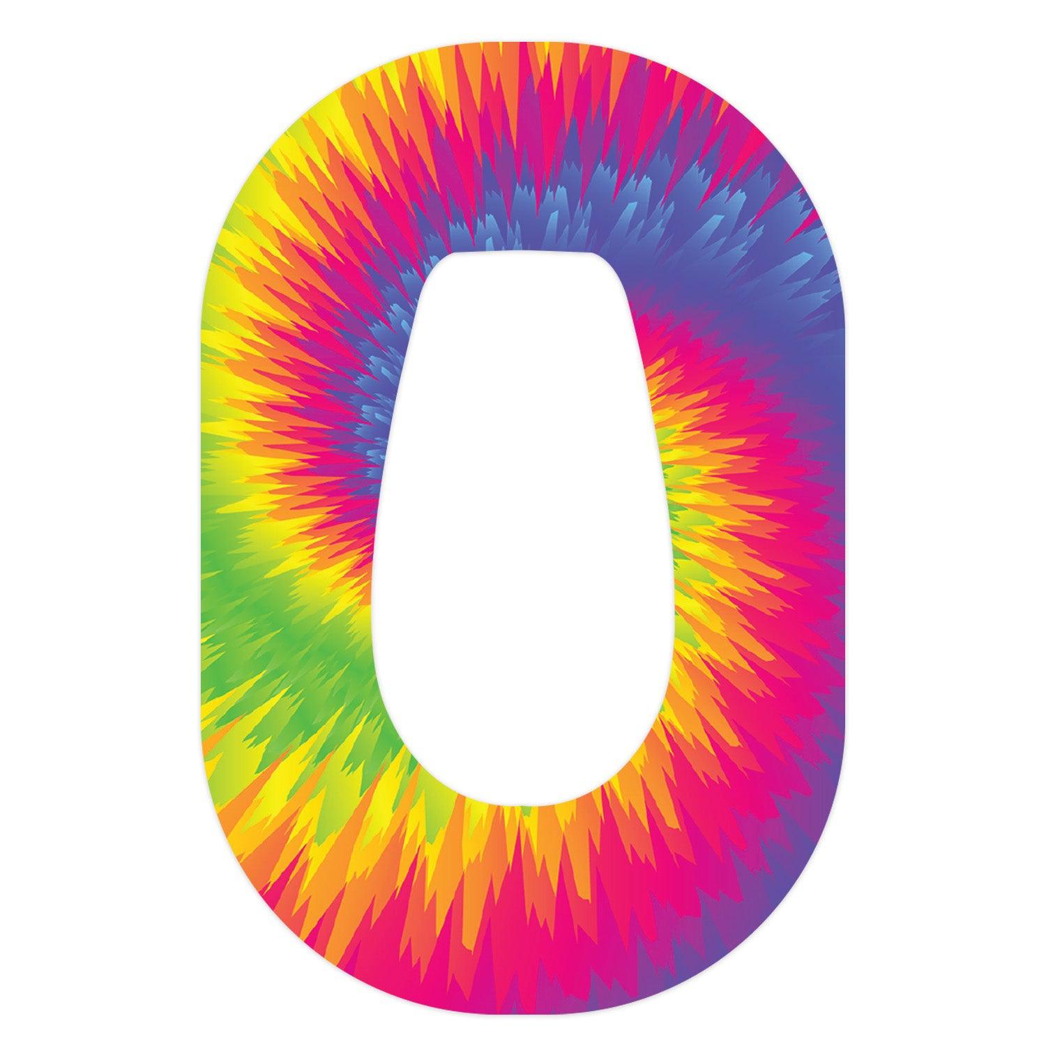 Rainbow Tie Dye Dexcom G6 Patch Tape - Pump Peelz Rainbow Tie Dye Dexcom G6 Patch Tape - Pump Peelz