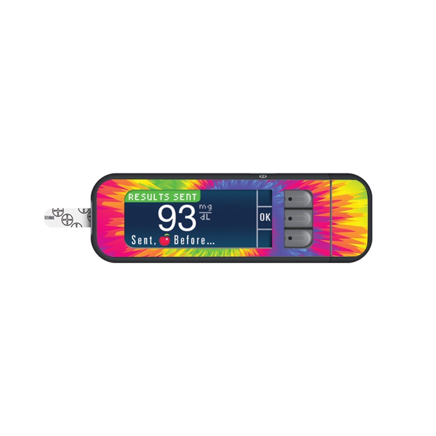Rainbow Tie Dye for Bayer Contour Next Glucometer Rainbow Tie Dye for Bayer Contour Next Glucometer