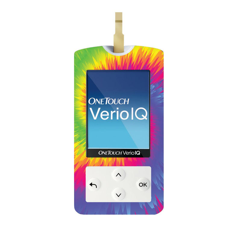 Rainbow Tie Dye for OneTouch Verio IQ Glucometer Rainbow Tie Dye for OneTouch Verio IQ Glucometer