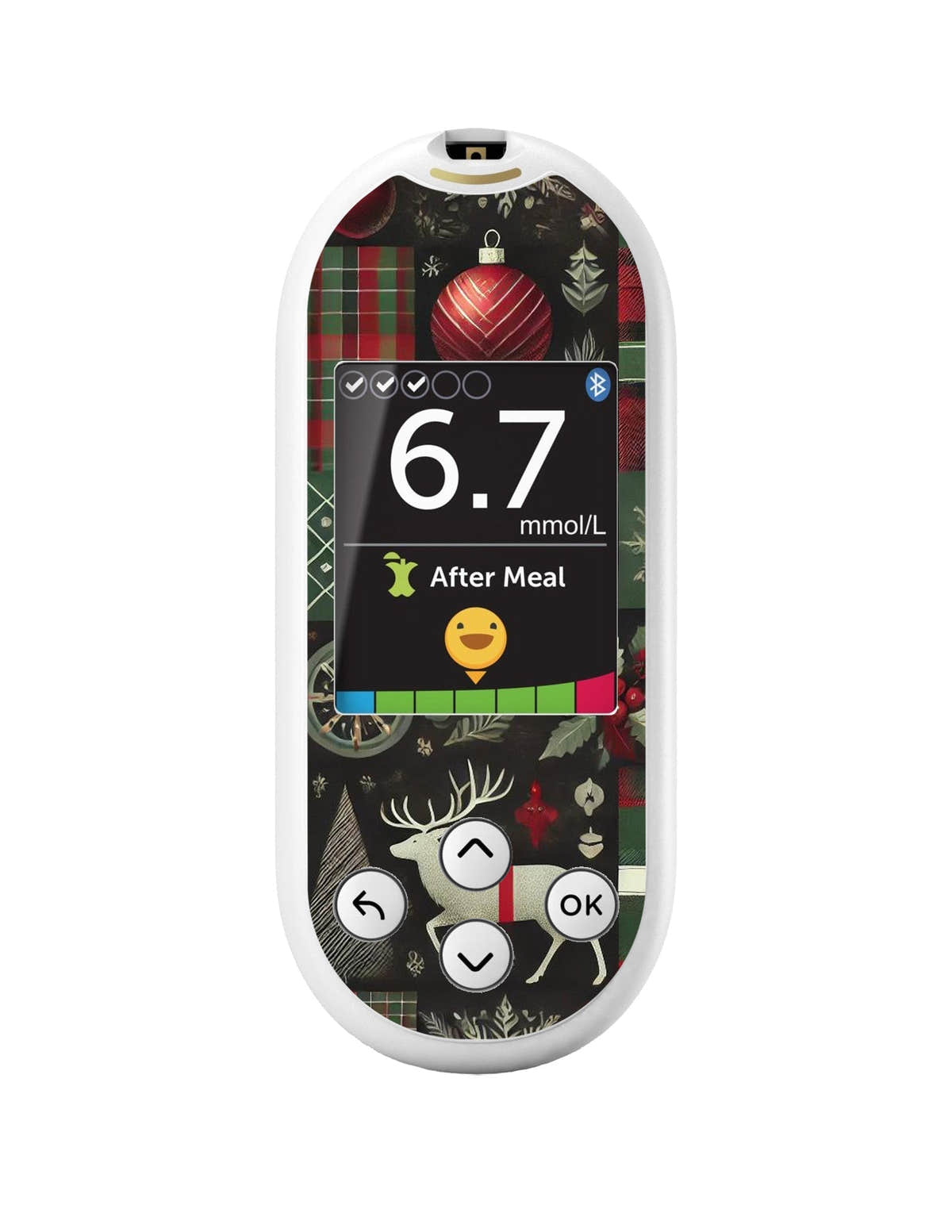 Reindeer Paper Sticker for OneTouch Verio Reflect Glucometer Reindeer Paper Sticker for OneTouch Verio Reflect Glucometer