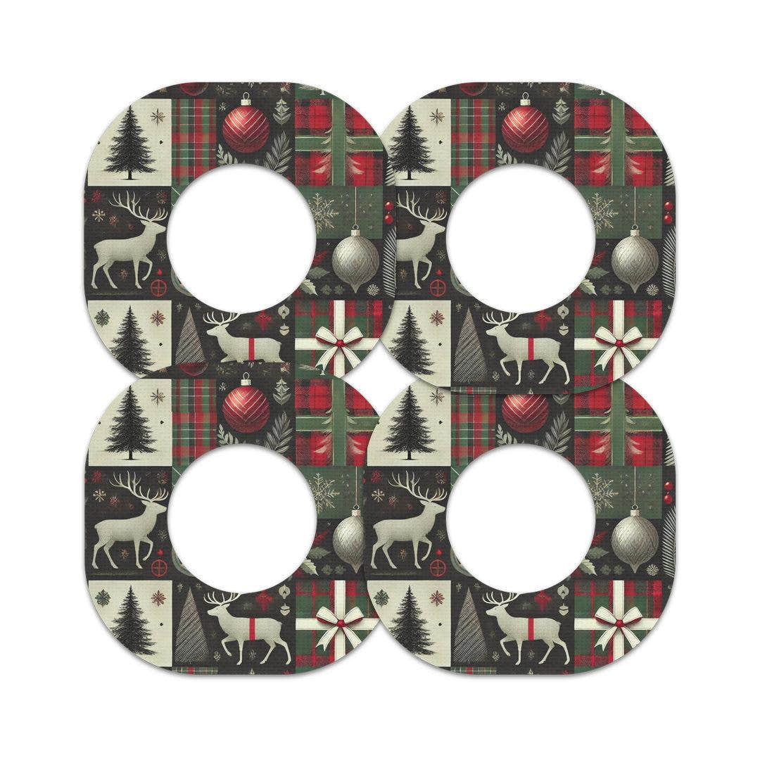 Reindeer Paper Dexcom G7 and Stelo Patch Tape - Pump Peelz Reindeer Paper Dexcom G7 and Stelo Patch Tape - Pump Peelz