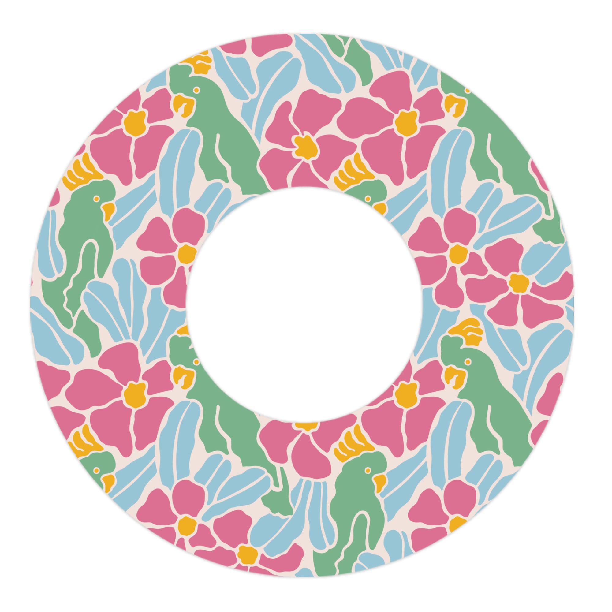 Retro Parrots Patch Freestyle Libre 2 Patch Tape - Pump Peelz Retro Parrots Patch Freestyle Libre 2 Patch Tape - Pump Peelz