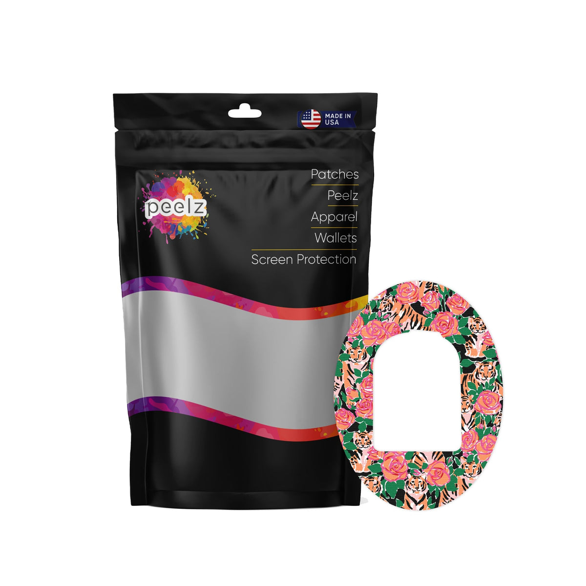 Rosey Tigers Pod Patch Tape - Pump Peelz Rosey Tigers Pod Patch Tape - Pump Peelz