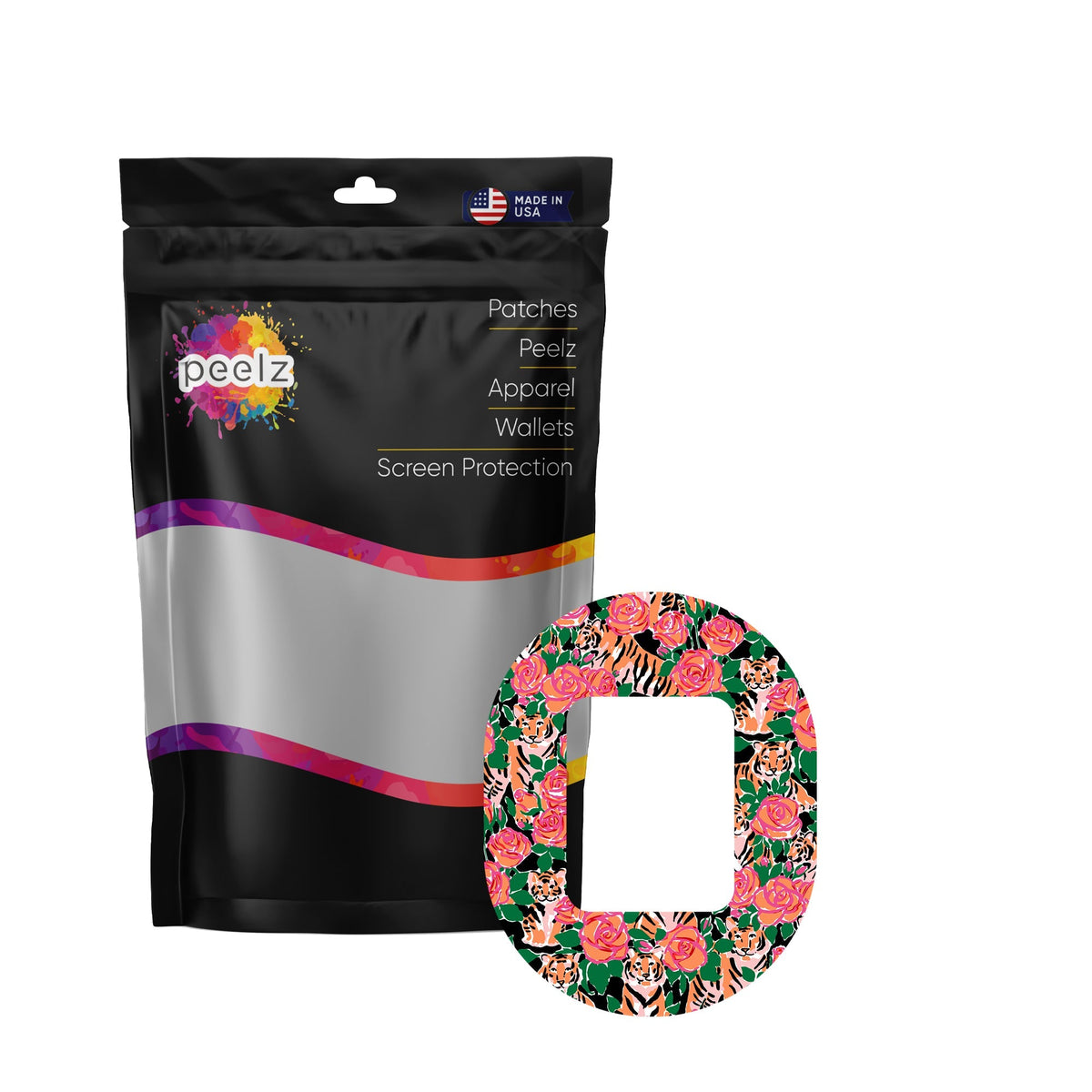 Rosey Tigers Tandem Mobi Patch Tape - Pump Peelz Rosey Tigers Tandem Mobi Patch Tape - Pump Peelz