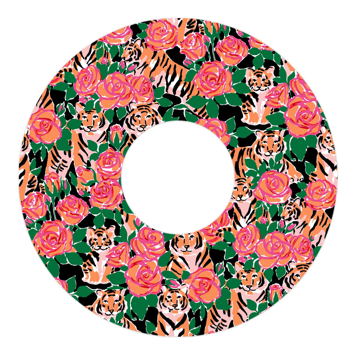 Rosey Tigers Tape Designed for the FreeStyle Libre 3 Plus & Lingo Rosey Tigers Tape Designed for the FreeStyle Libre 3 Plus & Lingo