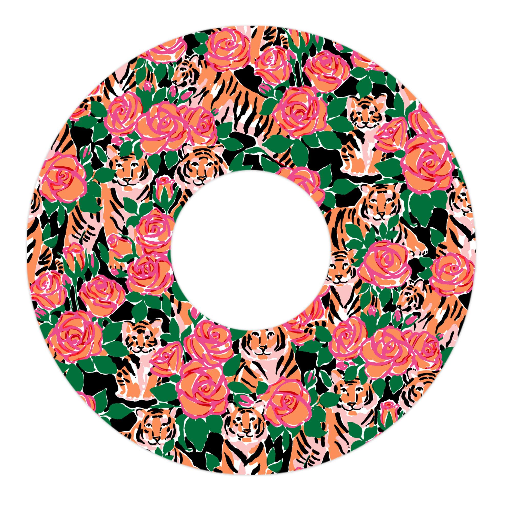 Rosey Tigers Tape Designed for the FreeStyle Libre 3 Plus & Lingo Rosey Tigers Tape Designed for the FreeStyle Libre 3 Plus & Lingo
