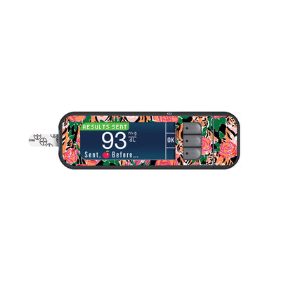 Rosey Tigers for Bayer Contour Next Glucometer Rosey Tigers for Bayer Contour Next Glucometer