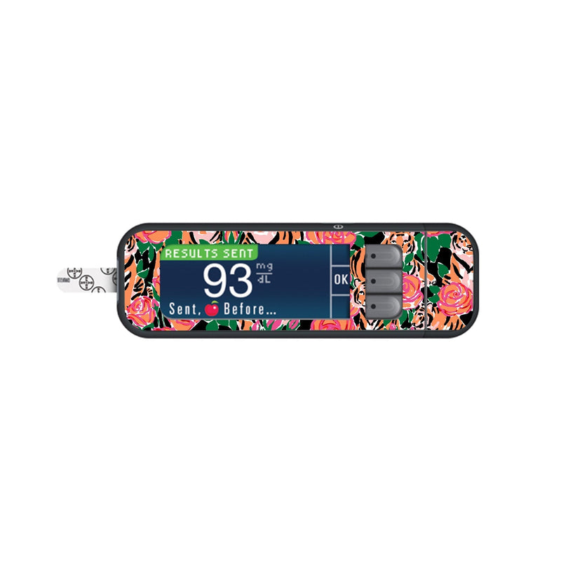 Rosey Tigers for Bayer Contour Next Glucometer Rosey Tigers for Bayer Contour Next Glucometer