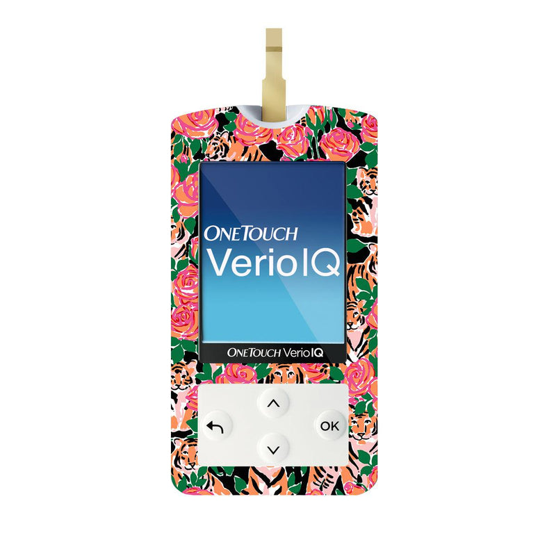 Rosey Tigers for OneTouch Verio IQ Glucometer Rosey Tigers for OneTouch Verio IQ Glucometer