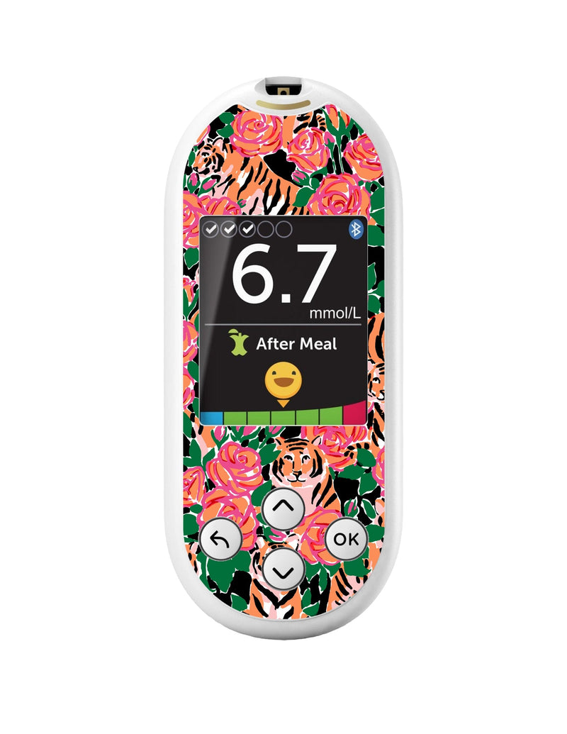 Rosey Tigers for OneTouch Verio Reflect Glucometer Rosey Tigers for OneTouch Verio Reflect Glucometer