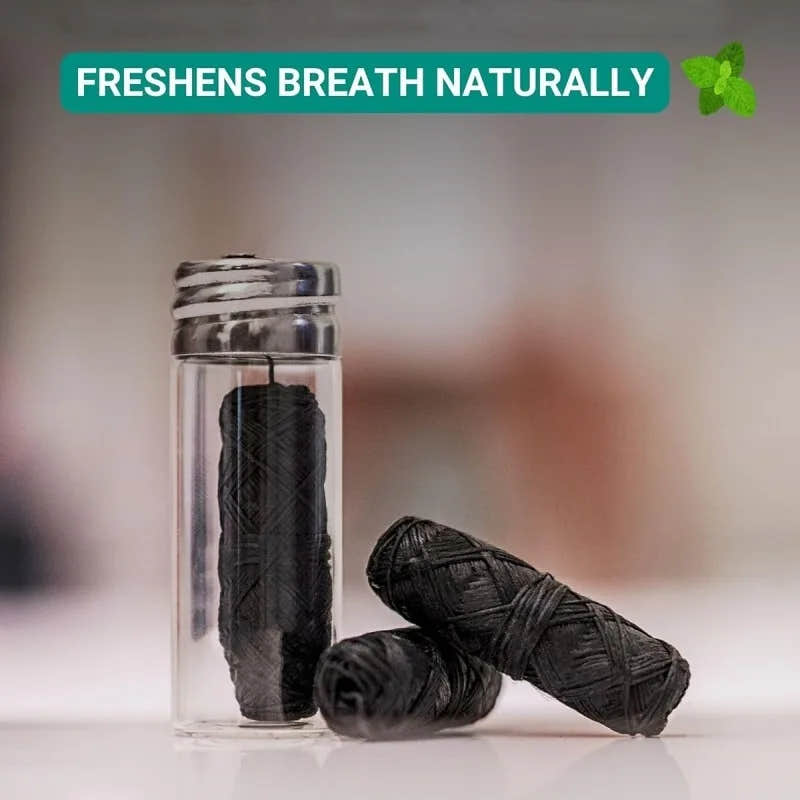 30m Vegan Biodegradable Bamboo Charcoal Dental Floss 30m Vegan Biodegradable Bamboo Charcoal Dental Floss