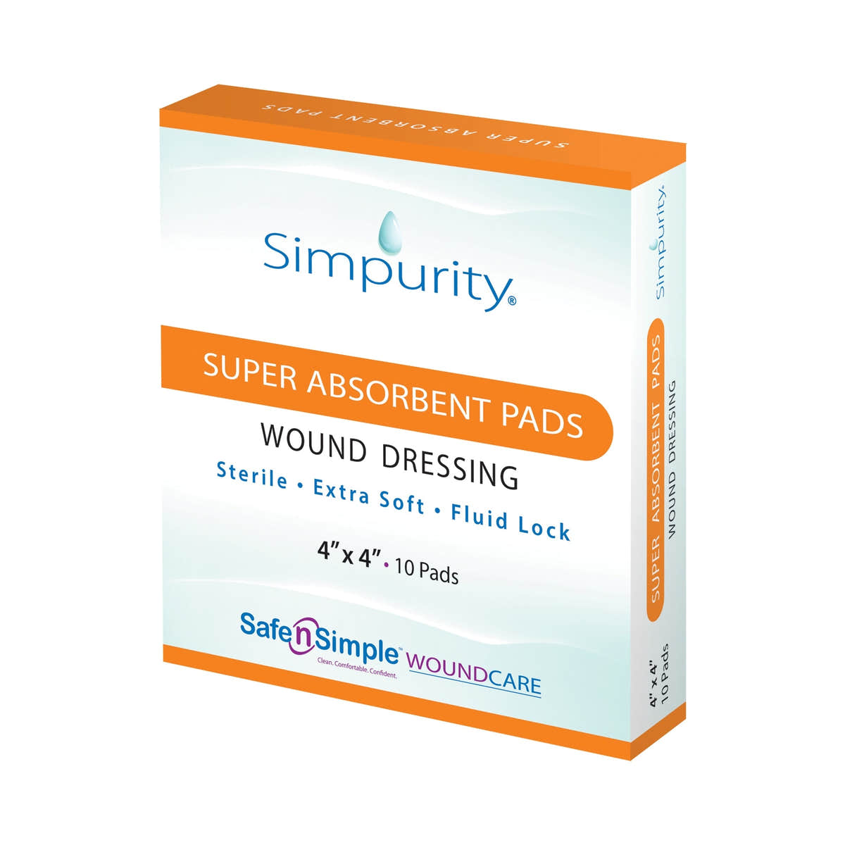 Safe N Simple Simpurity Super Absorbent Pad Wound Dressing (160 Count) Safe N Simple Simpurity Super Absorbent Pad Wound Dressing (160 Count)