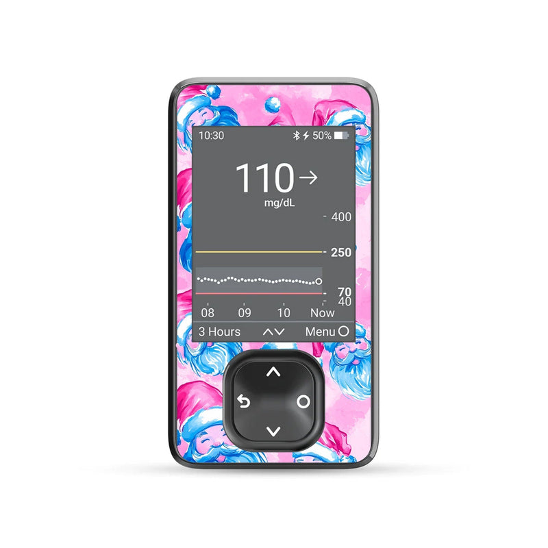 Santa Sticker for DEXCOM G7 and G6 Touchscreen Receiver Sticker Santa Sticker for DEXCOM G7 and G6 Touchscreen Receiver Sticker