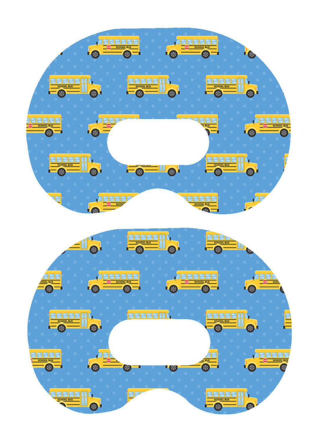 School Bus Medtronic Guardian Connect Patch Tape - Pump Peelz School Bus Medtronic Guardian Connect Patch Tape - Pump Peelz