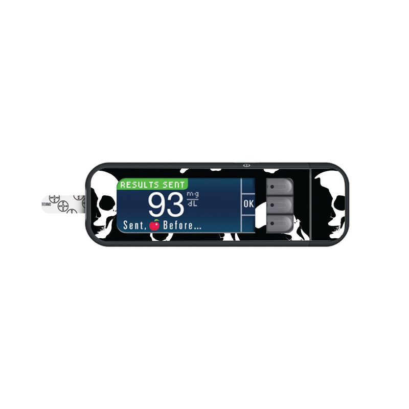 Shadow Skulls Sticker for Bayer Contour Next Glucometer Shadow Skulls Sticker for Bayer Contour Next Glucometer