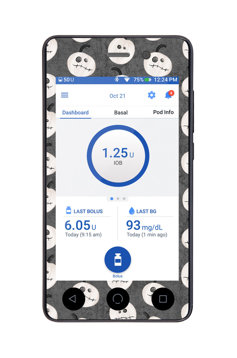 Skellingkins Sticker for Omnipod DASH® PDM – Pump Peelz Skellingkins Sticker for Omnipod DASH® PDM – Pump Peelz
