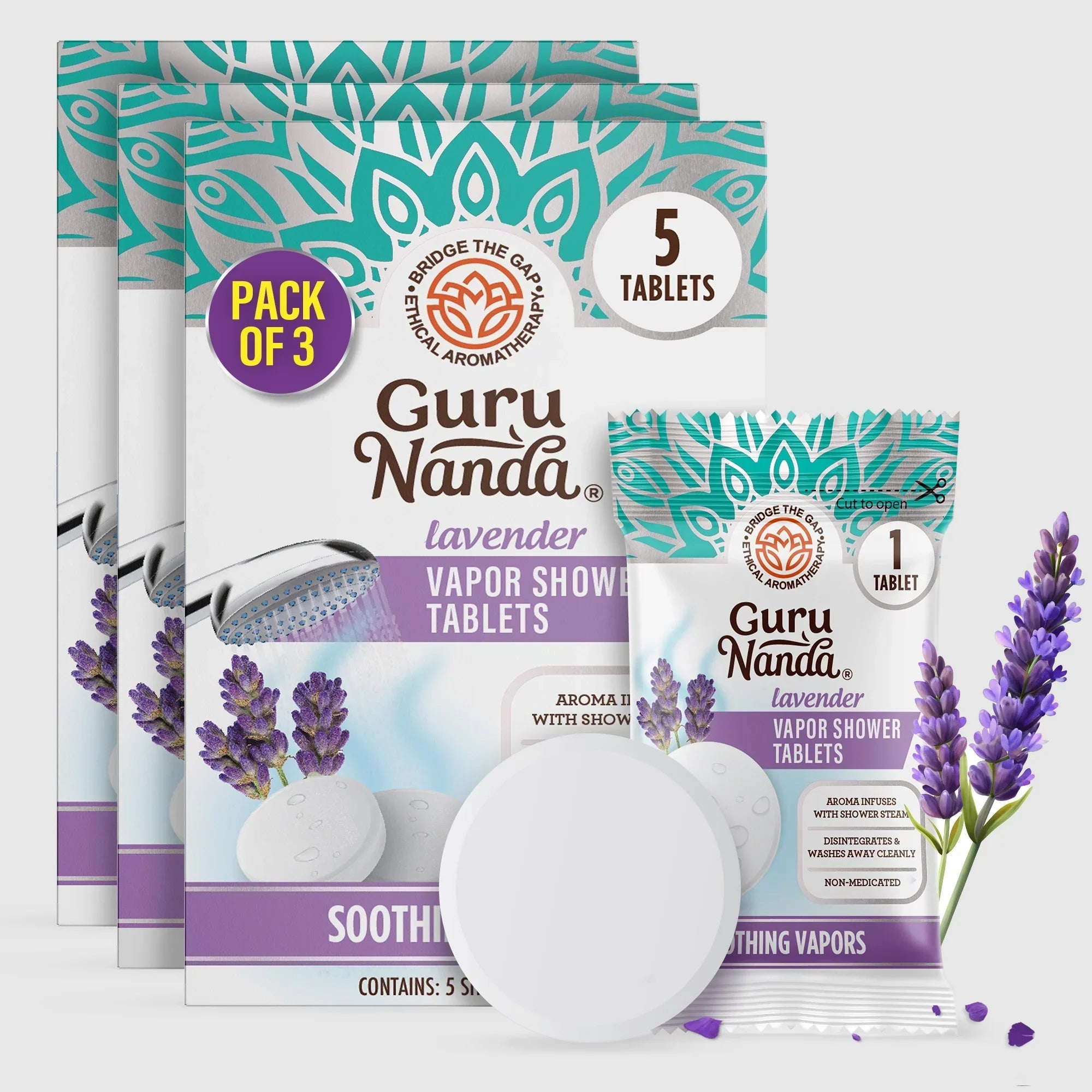Lavender Vapor Shower Tablets - 15 Count (3 Pack) Lavender Vapor Shower Tablets - 15 Count (3 Pack)