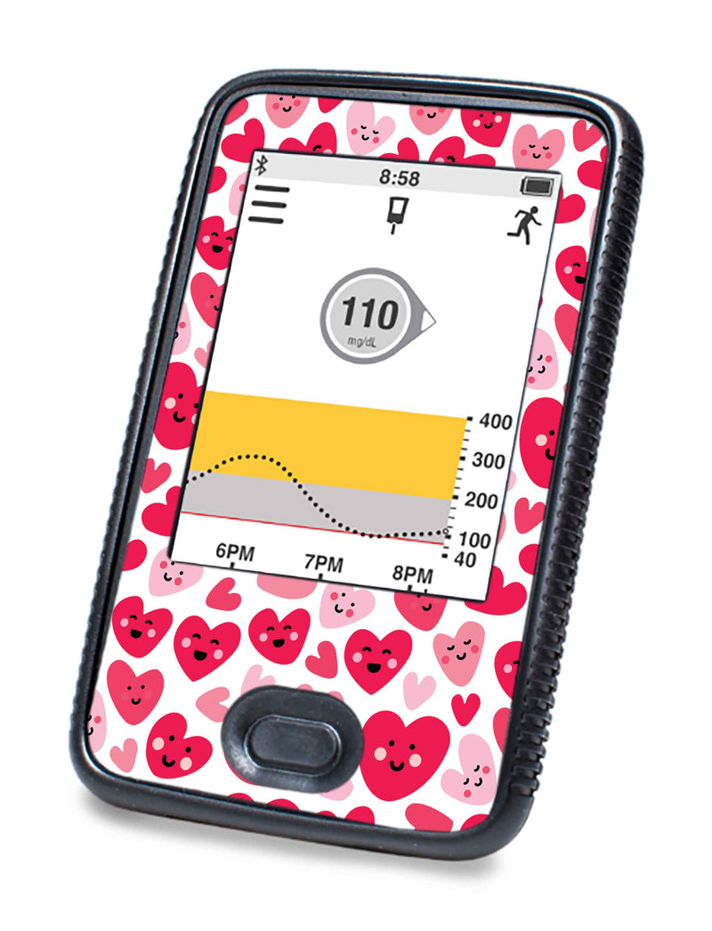 Smiley Hearts Designed for DEXCOM G6 Touchscreen Receiver Smiley Hearts Designed for DEXCOM G6 Touchscreen Receiver