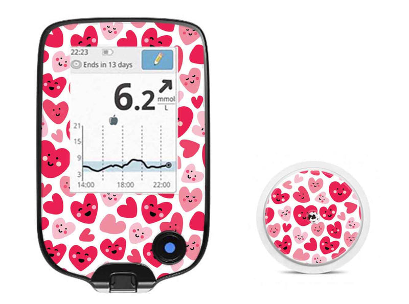 Smiley Hearts for Freestyle Libre 2 Smiley Hearts for Freestyle Libre 2