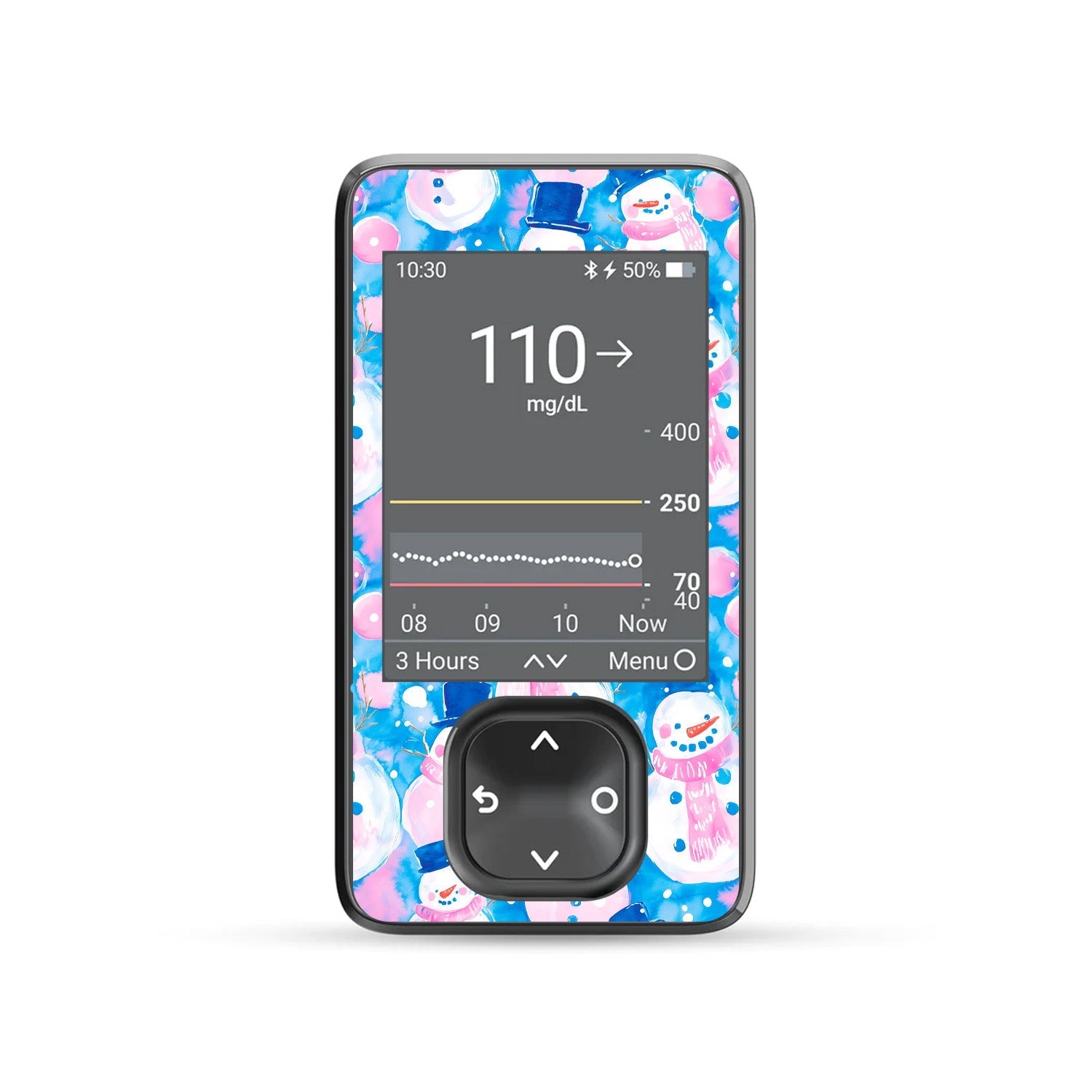 Snowman Sticker for DEXCOM G7 and G6 Touchscreen Receiver Sticker Snowman Sticker for DEXCOM G7 and G6 Touchscreen Receiver Sticker