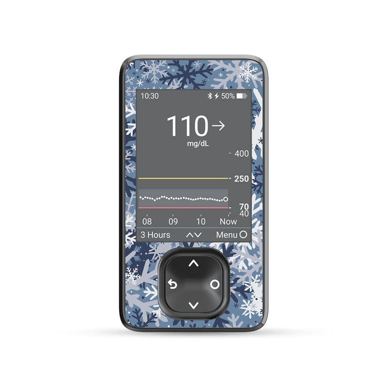 Snowy Camo DEXCOM G7 and Stelo and G6 Touchscreen Receiver Sticker Snowy Camo DEXCOM G7 and Stelo and G6 Touchscreen Receiver Sticker
