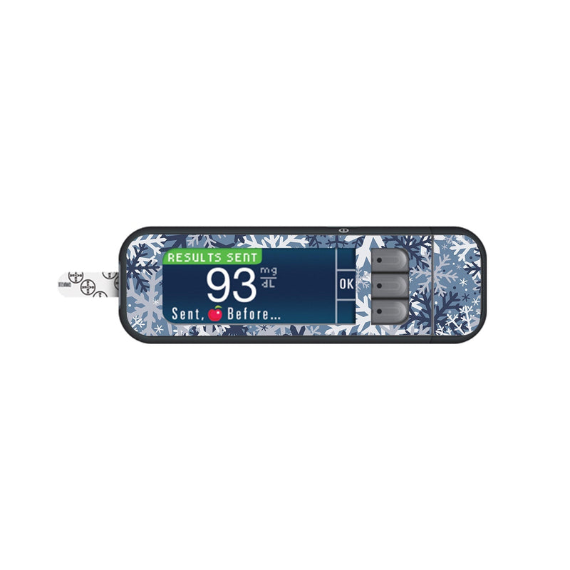 Snowy Camo Sticker for Bayer Contour Next Glucometer Snowy Camo Sticker for Bayer Contour Next Glucometer
