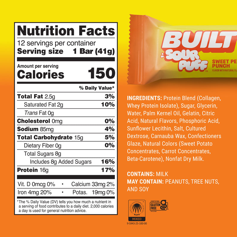 Built Puff Bars 12ct. Sour Puff Variety Box Built Puff Bars 12ct. Sour Puff Variety Box