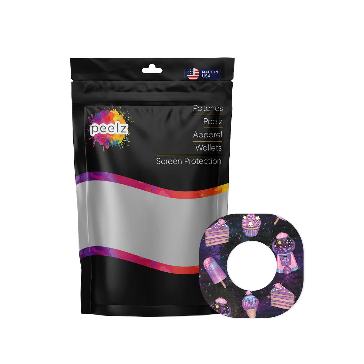 Space Candy Dexcom G7 and Stelo Patch Tape - Pump Peelz Space Candy Dexcom G7 and Stelo Patch Tape - Pump Peelz