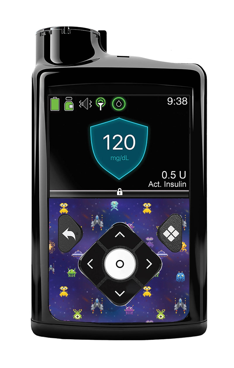 Space Invaders Sticker for Medtronic MiniMed 770G & 780G Space Invaders Sticker for Medtronic MiniMed 770G & 780G
