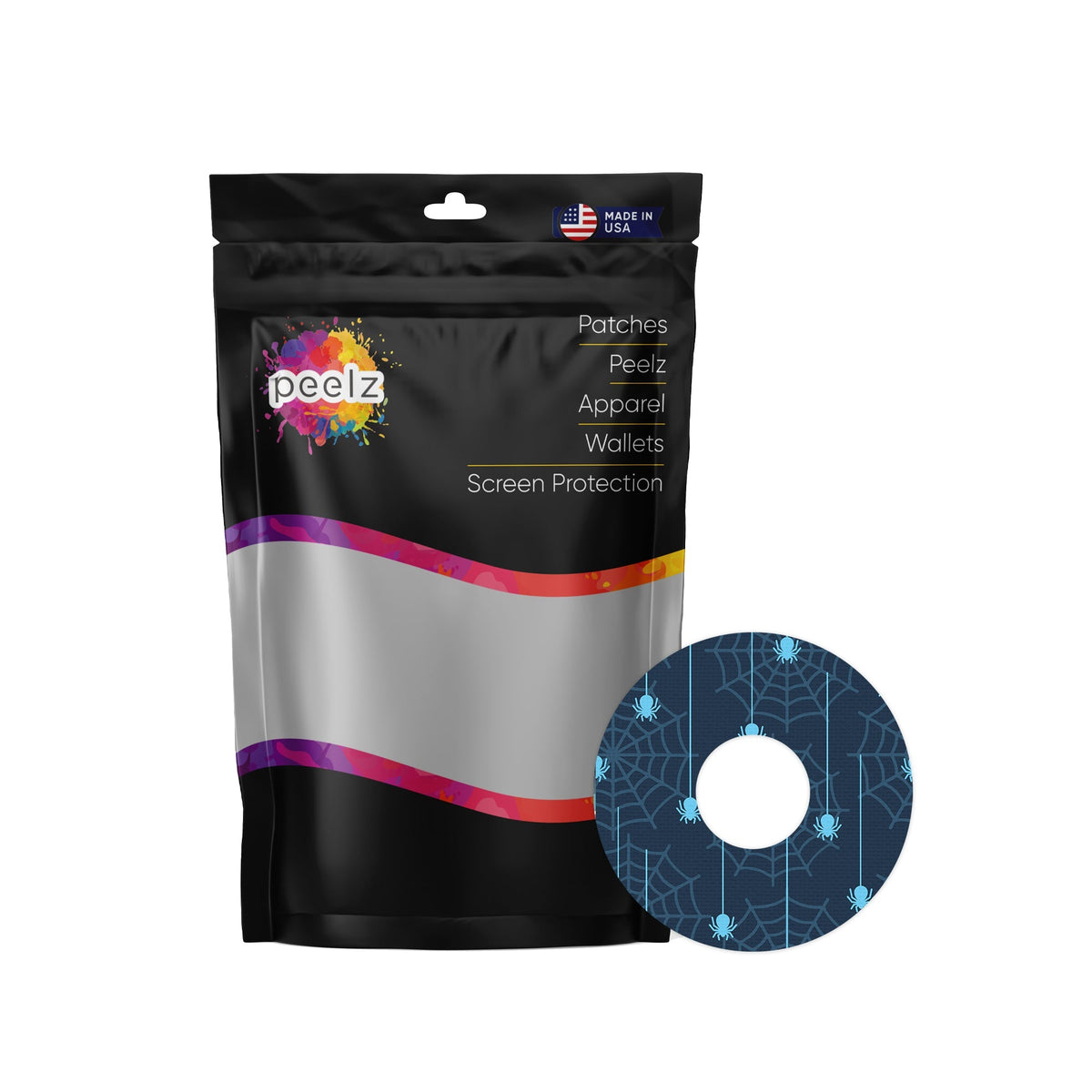 Spider FreeStyle Libre 3 Plus & Lingo Patch Tape - Pump Peelz Spider FreeStyle Libre 3 Plus & Lingo Patch Tape - Pump Peelz