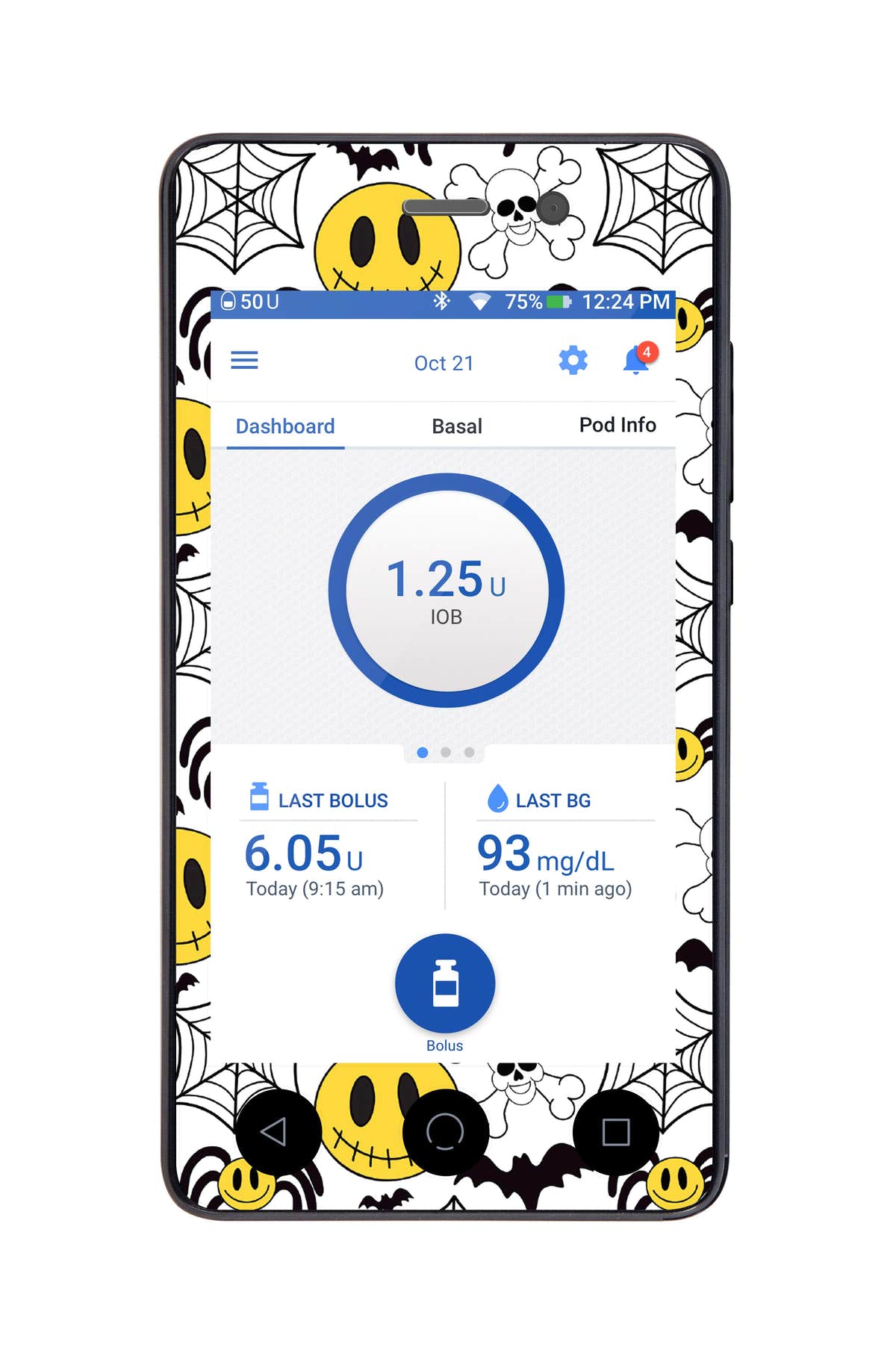Spooky Season Sticker for Omnipod DASH® PDM – Pump Peelz Spooky Season Sticker for Omnipod DASH® PDM – Pump Peelz
