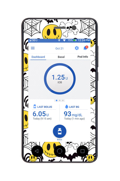 Spooky Season Sticker for Omnipod DASH® PDM – Pump Peelz Spooky Season Sticker for Omnipod DASH® PDM – Pump Peelz