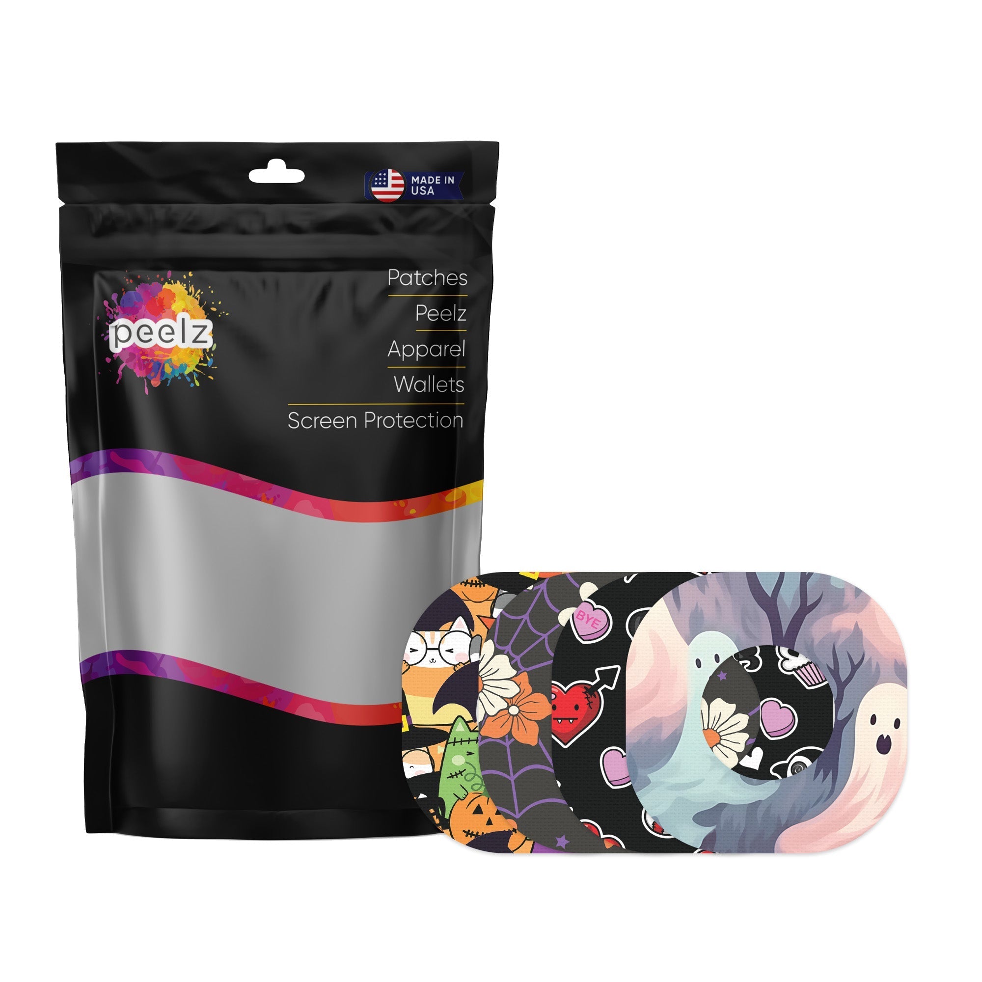 Spooky Variety Dexcom G7 and Stelo Patch Tape - Pump Peelz Spooky Variety Dexcom G7 and Stelo Patch Tape - Pump Peelz