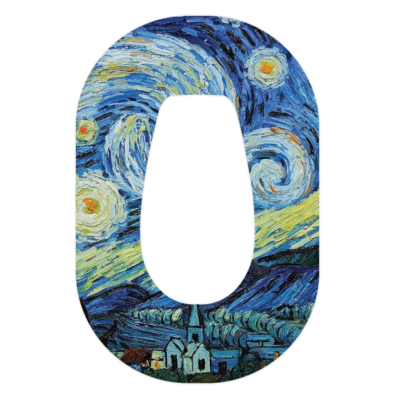 Starry Night Dexcom G6 Patch Tape - Pump Peelz Starry Night Dexcom G6 Patch Tape - Pump Peelz