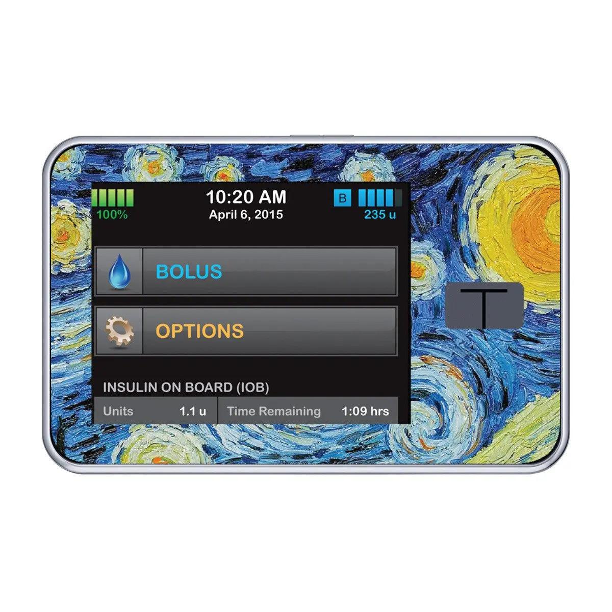 Starry Night Sticker for Tandem t:slim Starry Night Sticker for Tandem t:slim