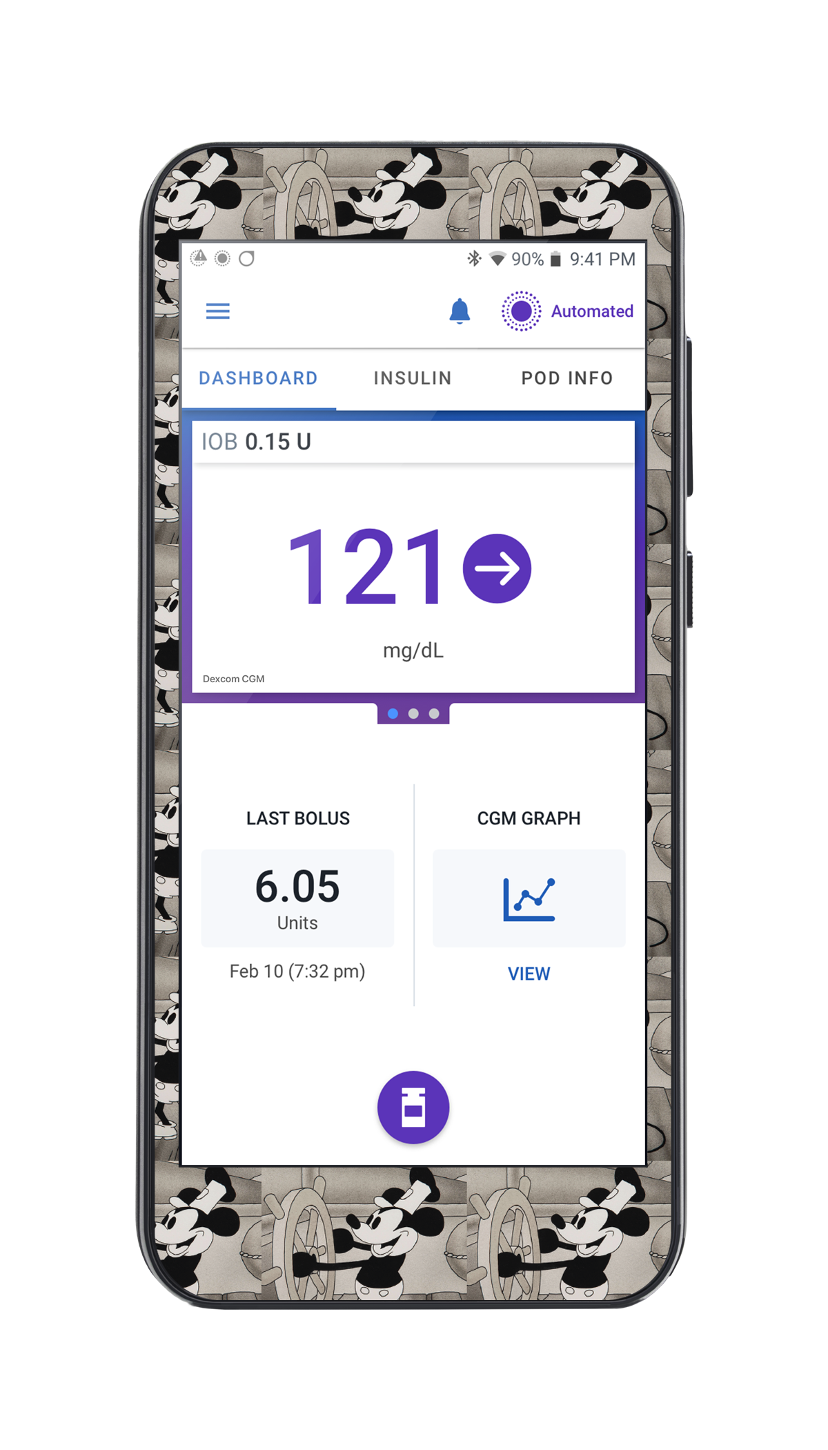 Steamboat Willie Sticker for Omnipod® 5 Controller – Pump Peelz Steamboat Willie Sticker for Omnipod® 5 Controller – Pump Peelz