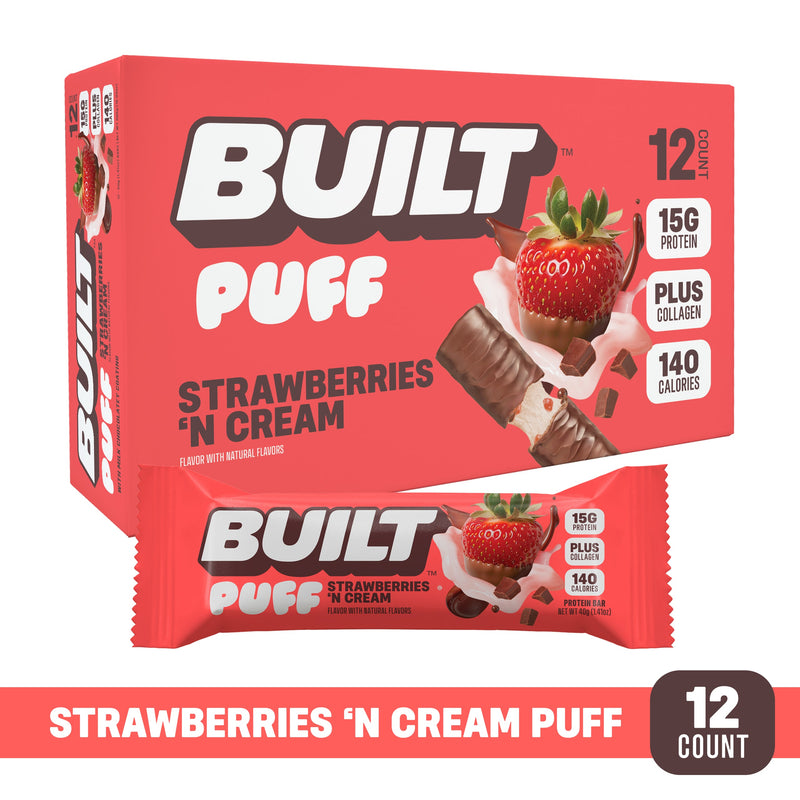 Built Puff Bars Strawberries 'N Cream Puff Built Puff Bars Strawberries 'N Cream Puff