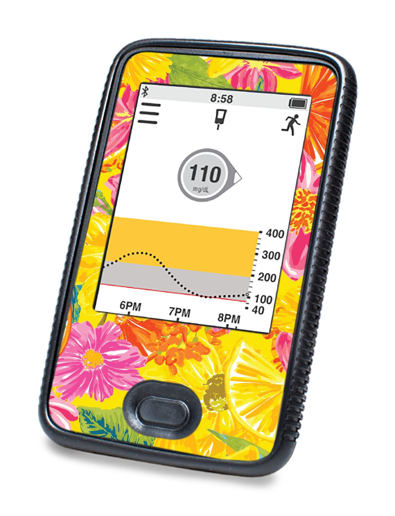 Summer Flowers Designed for DEXCOM G6 Touchscreen Receiver Summer Flowers Designed for DEXCOM G6 Touchscreen Receiver