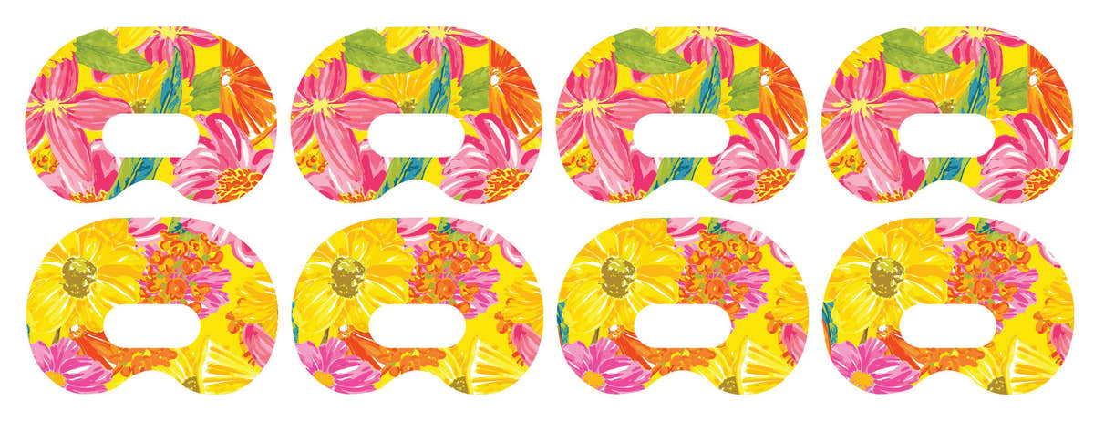 Summer Flowers Medtronic Guardian Connect Patch Tape - Pump Peelz Summer Flowers Medtronic Guardian Connect Patch Tape - Pump Peelz