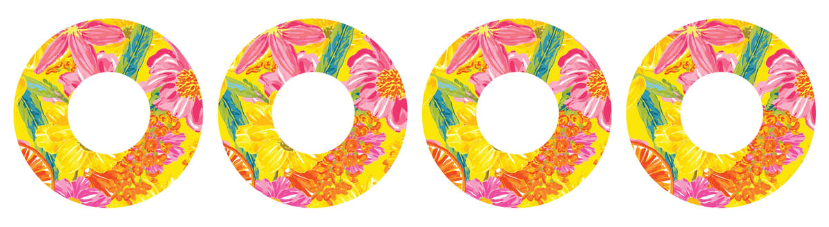 Summer Flowers Patch Tape Designed for the FreeStyle Libre 2 Summer Flowers Patch Tape Designed for the FreeStyle Libre 2