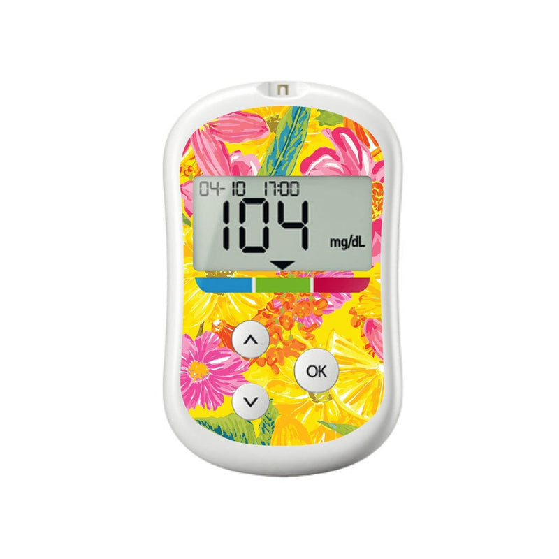 Summer Flowers for OneTouch Verio Flex Glucometer Summer Flowers for OneTouch Verio Flex Glucometer